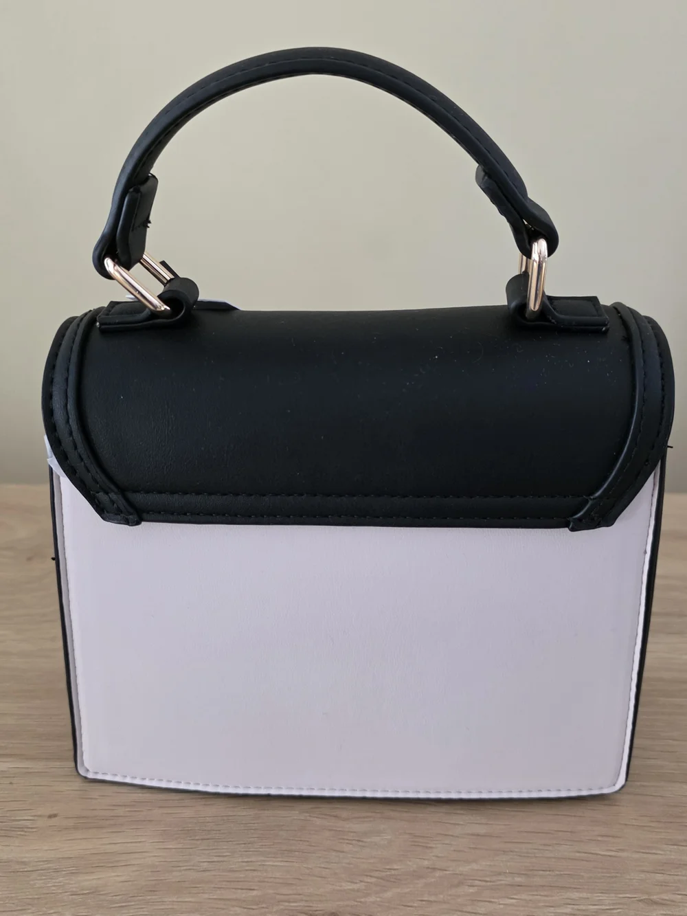 ALDO Two-Tone Top Handle Crossbody W/Pearl Charm & Scarf